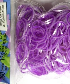 Rainbow Loom USA Webstore RL Band (Silk 300) Pearl & Purple