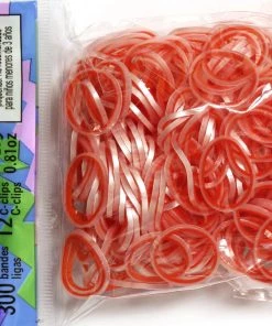 Rainbow Loom USA Webstore Rainbow Loom Rubber Bands RL Band (Silk 300) Pearl & Red