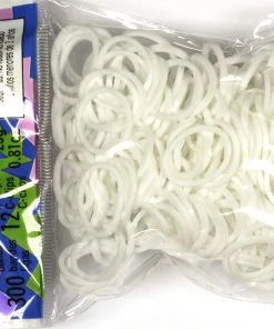 Rainbow Loom USA Webstore RL Band (Simplicity 300) White Rainbow Loom Rubber Bands