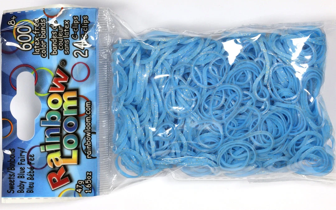 Choon's Design LLC RL Band (Sweets 600) Baby Blue Fairy Rainbow Loom Rubber Bands 1 Choon's Design LLC RL Band (Sweets 600) Baby Blue Fairy Rainbow Loom Rubber Bands