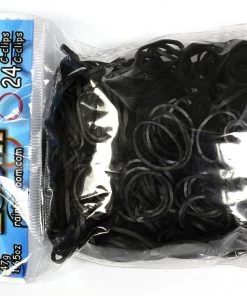 Choon's Design LLC RL Band (Opaque) Very Black Rainbow Loom Rubber Bands