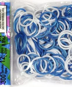 Rainbow Loom USA Webstore RL Band (Limited Edition) White N Deep Sea Blue Rainbow Loom Rubber Bands