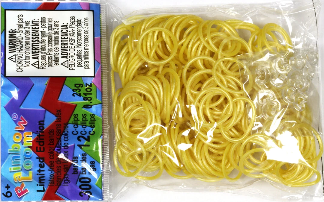 Rainbow Loom USA Webstore RL Band (Limited Edition) Yellow Frost Rainbow Loom Rubber Bands 1 Rainbow Loom USA Webstore RL Band (Limited Edition) Yellow Frost Rainbow Loom Rubber Bands