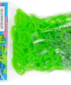 Choon's Design LLC Rainbow Loom Rubber Bands RL Band (Jelly) Lime Green