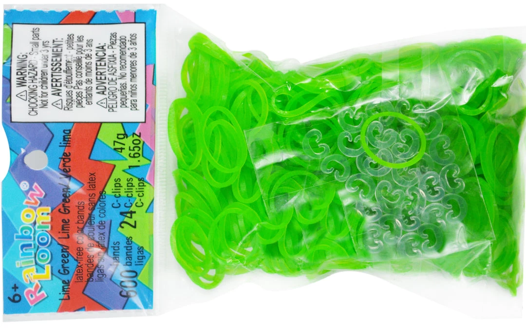Choon's Design LLC Rainbow Loom Rubber Bands RL Band (Jelly) Lime Green 1 Choon's Design LLC Rainbow Loom Rubber Bands RL Band (Jelly) Lime Green