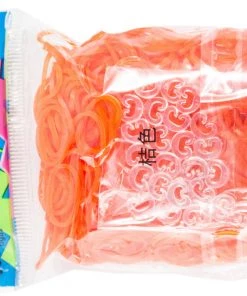 Choon's Design LLC Rainbow Loom Rubber Bands RL Band (Jelly) Orange