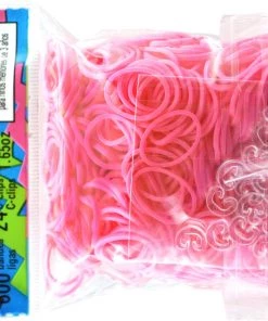 Choon's Design LLC Rainbow Loom Rubber Bands RL Band (Opaque) Pink
